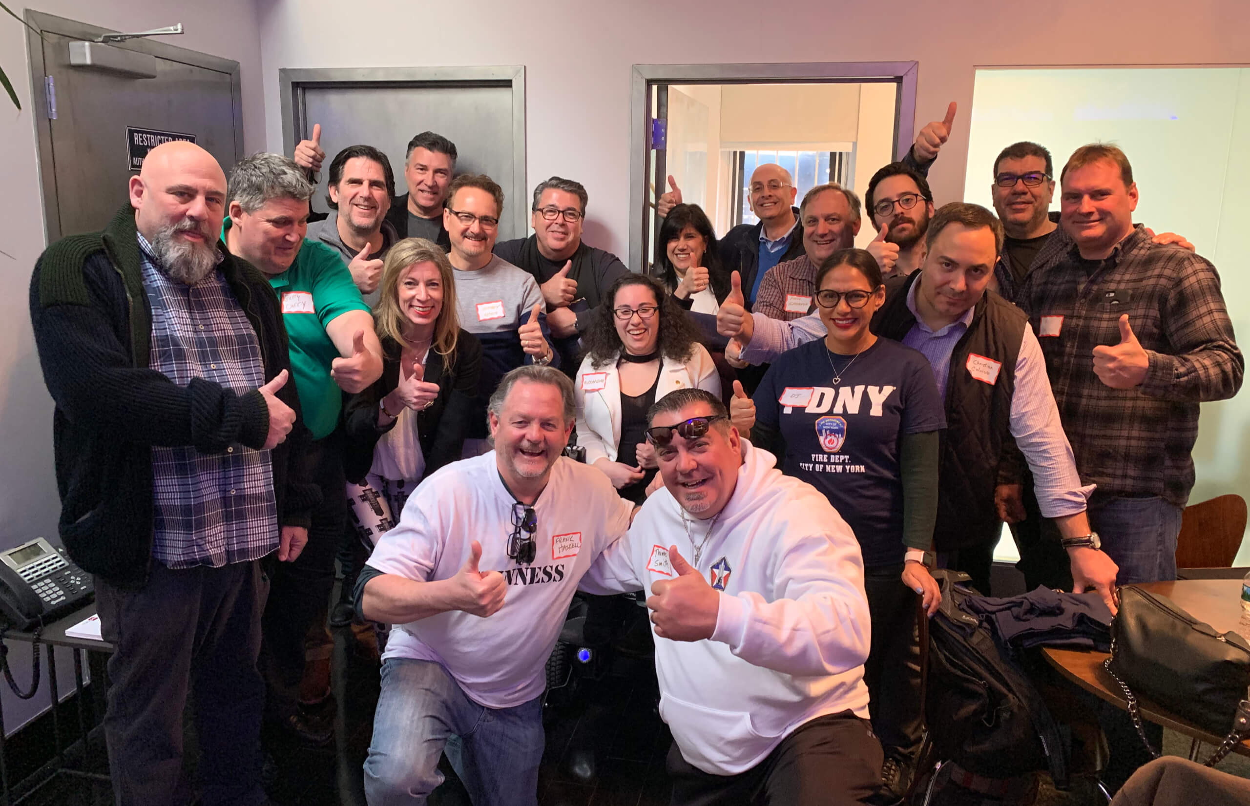 Group photo at event